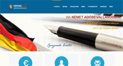 Desktop Screenshot of nemetado.hu
